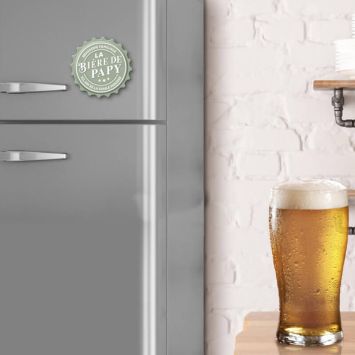 Décapsuleur magnétique affectif - La Bière de Papy - Collection Famille d'Amour