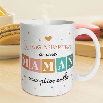 Mug à paillettes - Maman Exceptionnelle