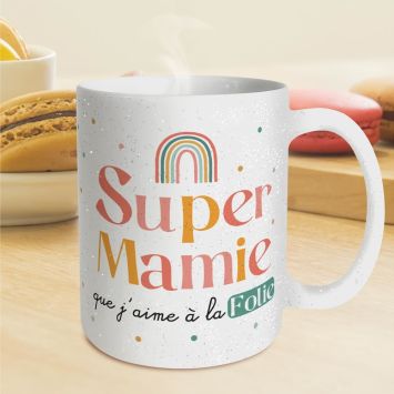 Mug à paillettes - Super Mamie