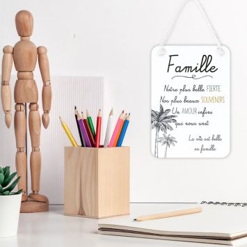 Plaque affective - Famille - Collection Famille d'Amour