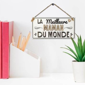 Plaque en bois - Meilleure Maman