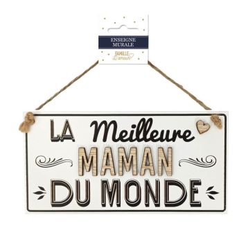 Plaque en bois - Meilleure Maman | jourdefete.com