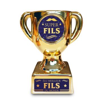 trophee cadeau super fils| jourdefete.com