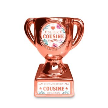 trophee cadeau super cousine| jourdefete.com
