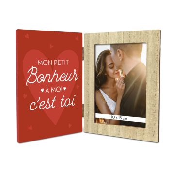 Cadre Photo pliable - 26 x 2 x 18 cm - Saint-Valentin - Collection Chéri Chérie