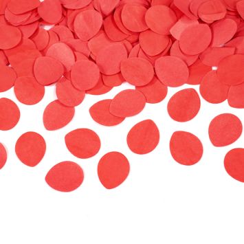 Canon à confettis - Pétales de rose en papier - 40 cm - Rouge