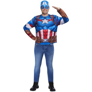 Kit de déguisement de Captain America pour homme - Avengers™ - Taille unique