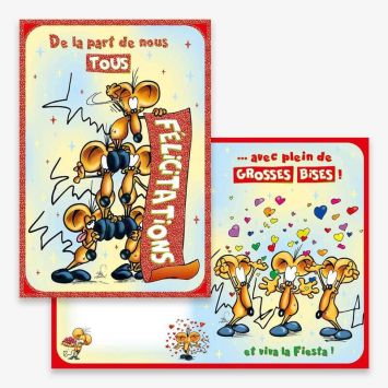 Carte d’Anniversaire Grand Format avec Enveloppe - "De la part de nous tous" | jourdefete.com