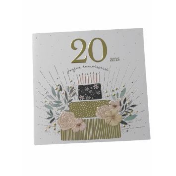 Carte de vœux - Joyeux Anniversaire - Âge au choix