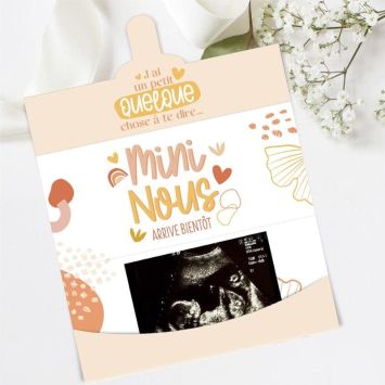 Carte Enveloppe Annonce - Mini Nous - Collection Annonce de Grossesse