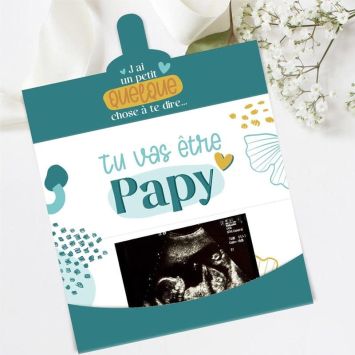 Carte Enveloppe Annonce - Tu vas être Papy - Collection Annonce de Grossesse