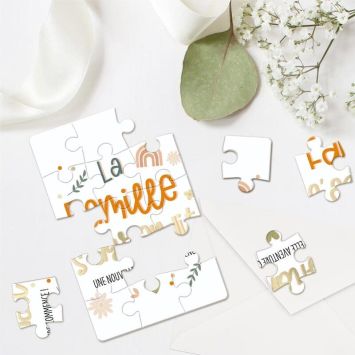 Carte Puzzle Annonce - La famille s'agrandit - Collection Annonce de Grossesse