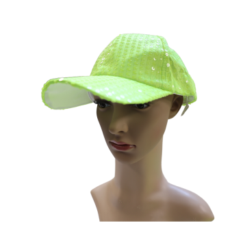 Casquette à sequins fluo - Couleur au choix