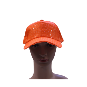 Casquette à sequins fluo - Couleur au choix