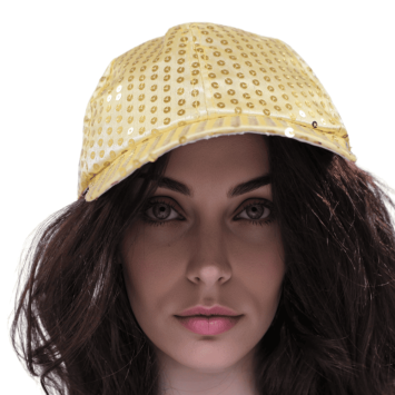 Casquette Disco à sequins - Couleur au choix