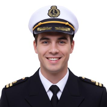 Casquette d'Officier de la Marine pour adulte