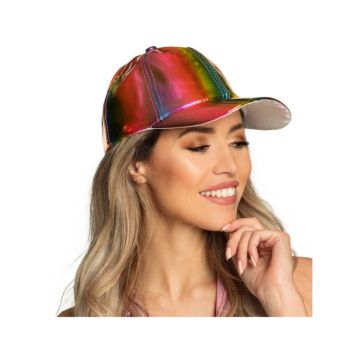 Casquette multicolore iridescente - Adulte