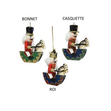 Casse-Noisette sur cheval à bascule à suspendre - 10,5 cm - Modèle au Choix