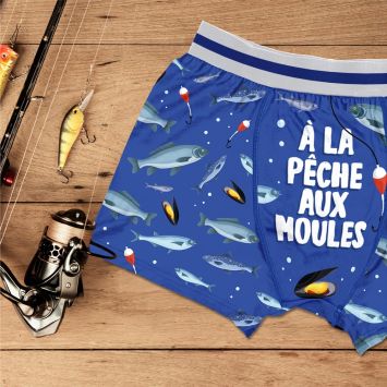 Boxer humoristique Pêche - Collection Boxer Passion - Taille au choix