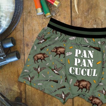 Boxer humoristique Chasse - Collection Boxer Passion - Taille au choix