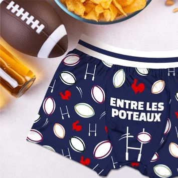 Boxer humoristique Rugby - Collection Boxer Passion - Taille au choix