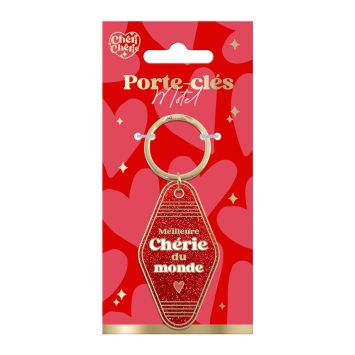 Porte-clés motel - Saint-Valentin - Collection Chéri Chérie - Modèle au choix