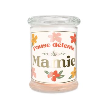 Bougie en verre - Collection Mamie Chérie - Modèle au choix