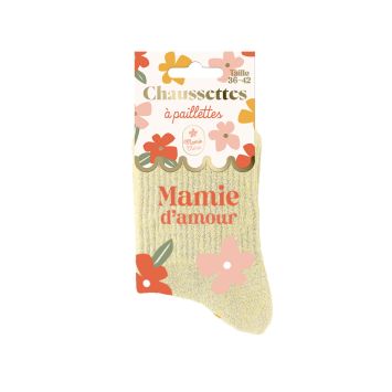 Chaussettes à paillettes - Collection Mamie Chérie - Modèle au choix