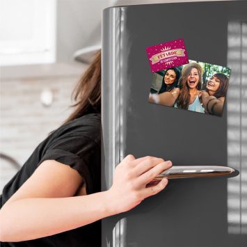 Magnet humoristique en céramique - Collection Girls Club - Modèle au choix