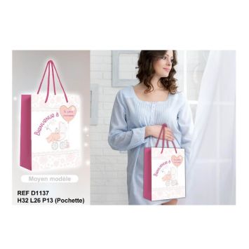 Pochette Cadeau "Bienvenue" Fille - Moyen Modèle