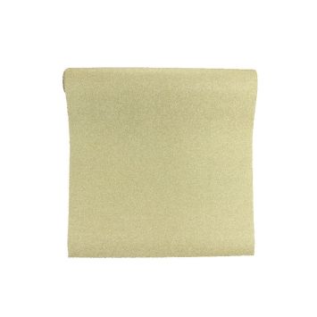 Chemin de Table Effet Métal Pailleté Doré - 28cm x 5m