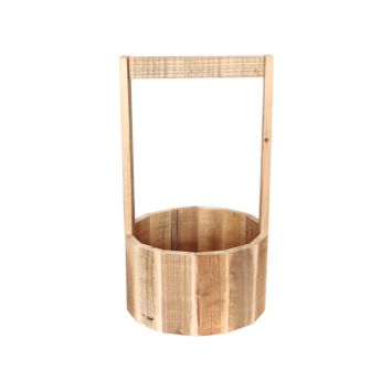 support rond en bois avec anse | jourdefete.com