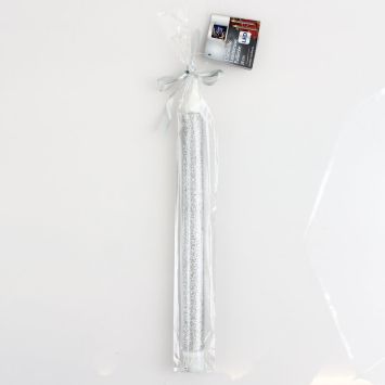 Chandelle argentée LED - 28cm