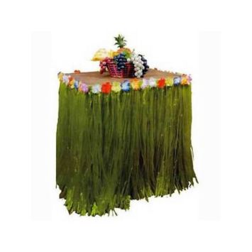 jupe de table raphia vert | jourdefete.com