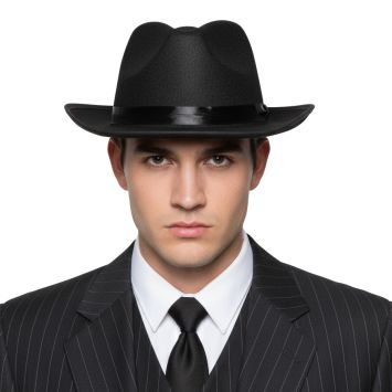 chapeau noir mafia