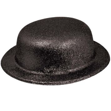 chapeau melon de déguisement noir