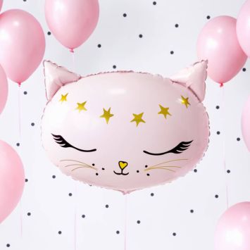 Ballon en aluminium - Chaton - 48 x 39 cm
