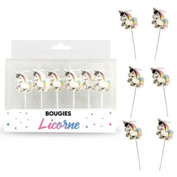 Un anniversaire licorne parfait grâce à ces bougies en forme de licornes colorées | jourdefete.com
