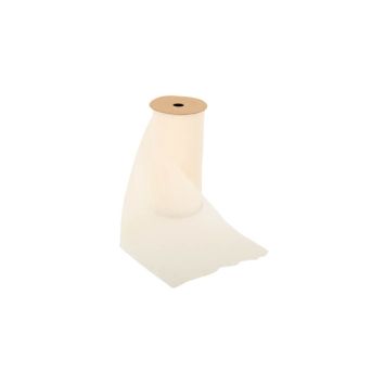 Chemin de table effiloché en mousseline de soie - Couleur au choix