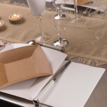 25 serviettes Diamant Rainbow en airlaid FSC® - 40 x 40 cm - Couleur Blanc