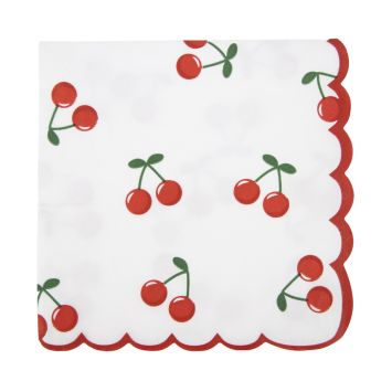 16 serviettes en papier - 33 x 33 cm - Collection Cherry
