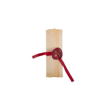 8 invitations parchemin chevalier bordeaux | jourdefete.com