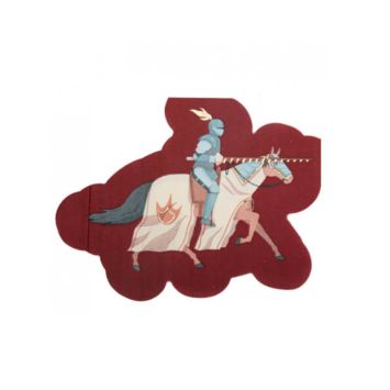 16 serviettes chevalier bordeaux | jourdefete.com