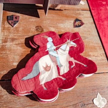 16 Serviettes - Collection Chevalier Bordeaux