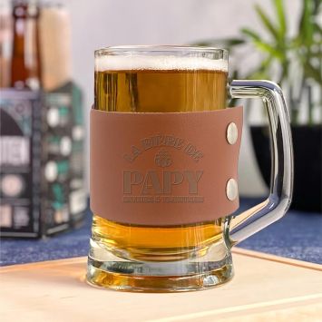 Chope à bière "La bière de Papy" - Collection Papy d'Amour