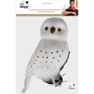 Accessoire d'épaule - Chouette blanche de sorcier - 20 cm
