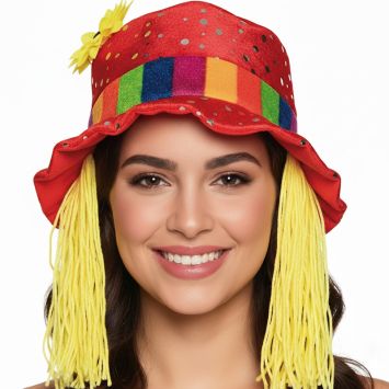 Chapeau de Clown avec fleur