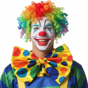 Nœud papillon jaune à pois de Clown