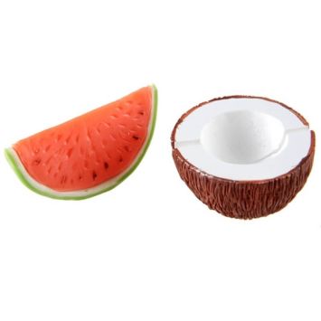 Deux Marque-Places Tropiques - Pastèque et Noix de Coco | jourdefete.com