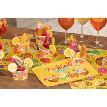 5 Plateaux en Carton - Cocktail Tropical